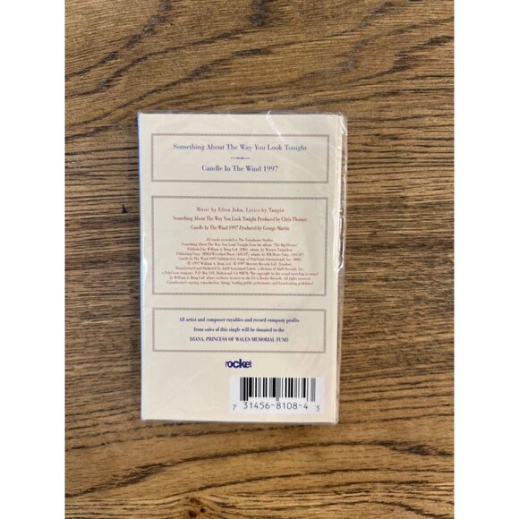 Elton John The Way You Look Tonight Candle In The Wind 1997 Cassette Single - Picture 3 of 3